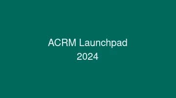ACRM Launchpad 2024 recognition